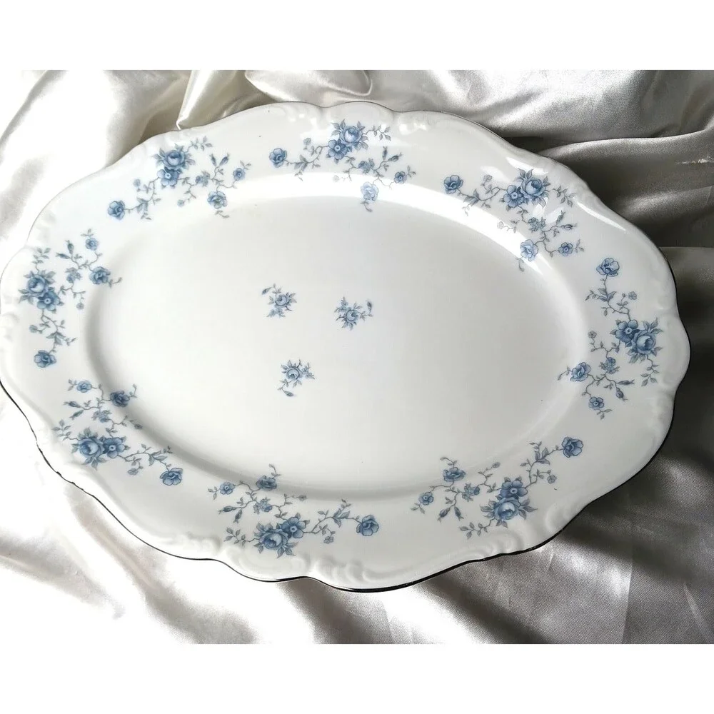 Johann Haviland Blue Garland 13'' OVAL PLATTER